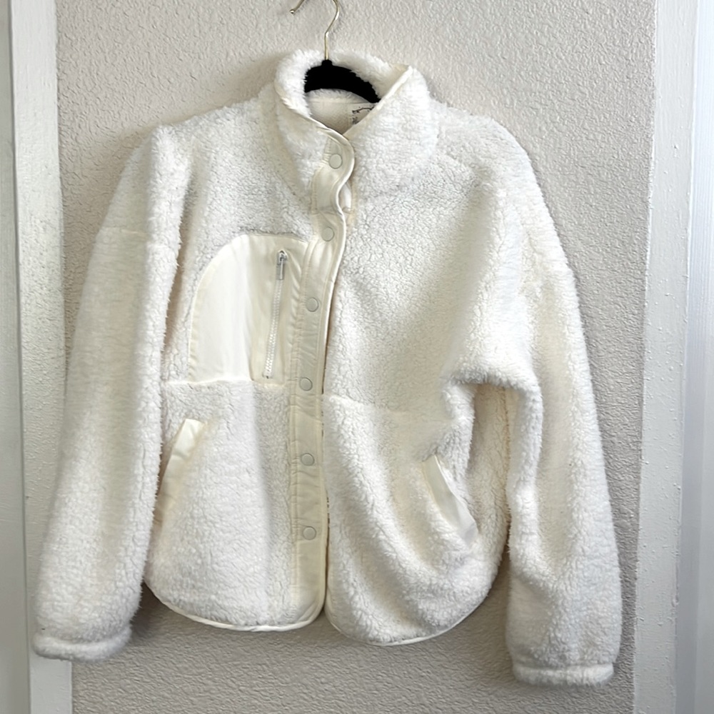 Juniors' Snap-Front Sherpa Jacket